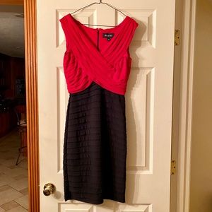 Svelte Red and Black Dress